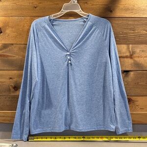 Amazon Women's Long Sleeve Tee - Light Blue
